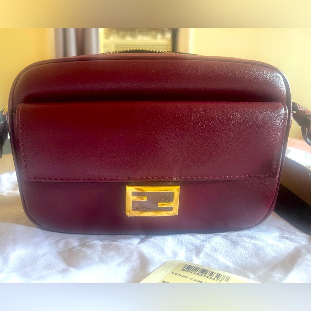 Fendi Burgundy Color camera bag